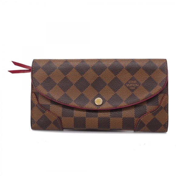 Louis Vuitton Portefeuil Caissa Long Wallet Ebene Brown - Picture 1 of 16